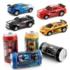 Mini Cans RC Car Battery Operated Plastic Remote Control Racing with Roadblocks Micro Racing Car