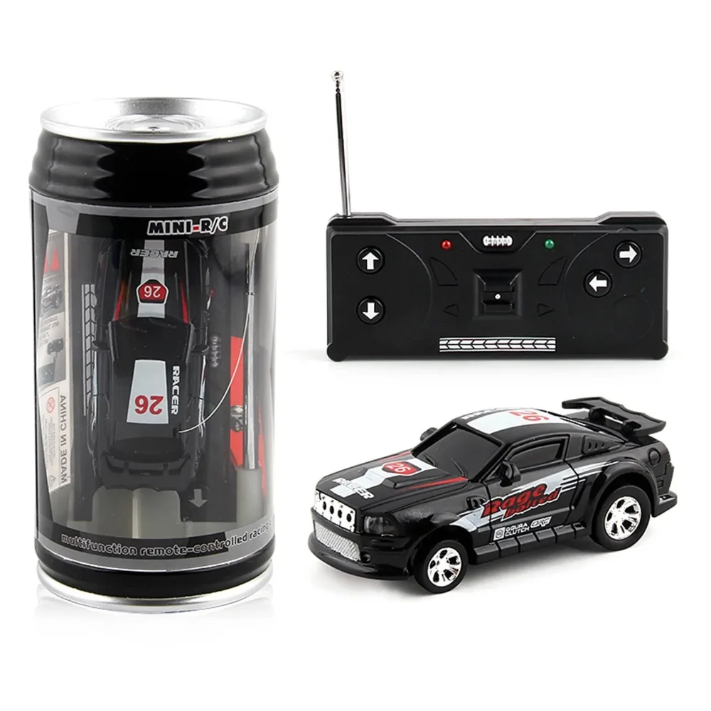 Mini Cans RC Car Battery Operated Plastic Remote Control Racing with Roadblocks Micro Racing Car - Image 5