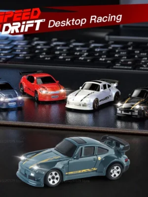 1:64 RC Drift Car 2.4G High-Speed Racing Cars Four-Wheel Mini Desktop Remote Control Car
