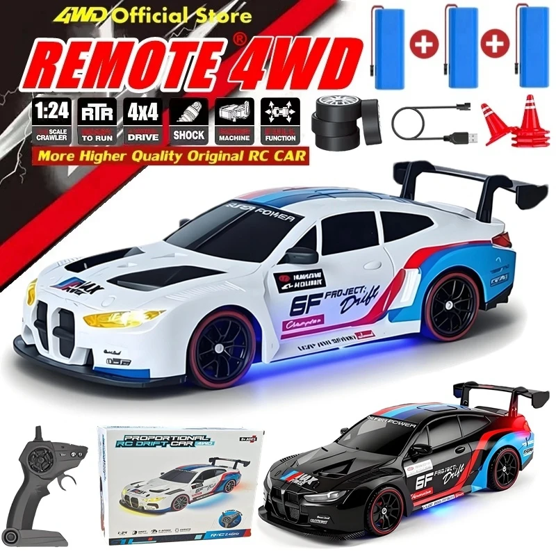 4WD RC Drift Car 2.4G Radio 20KM/h High Speed Remote Control Racing Cars mini Model - Image 2