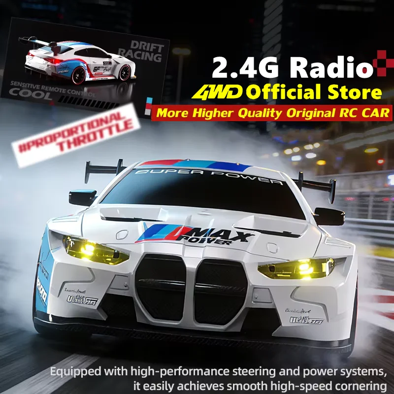 4WD RC Drift Car 2.4G Radio 20KM/h High Speed Remote Control Racing Cars mini Model - Image 4