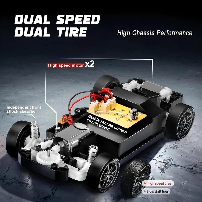 4WD RC Drift Car 2.4G Radio 20KM/h High Speed Remote Control Racing Cars mini Model - Image 10