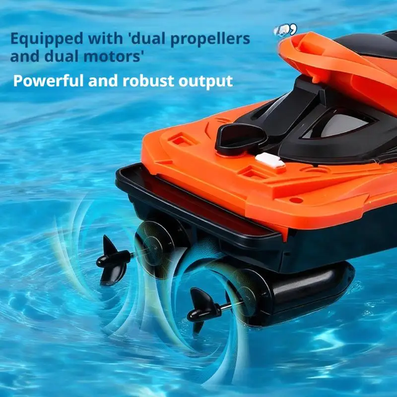 RC Speed Boat Waterproof Remote Control Electric Racing Yacht Toy - Image 3
