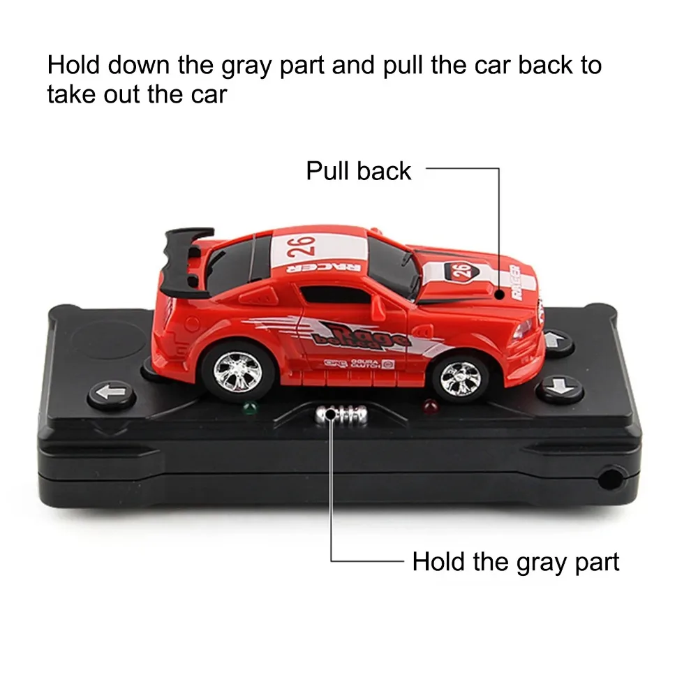 Mini Cans RC Car Battery Operated Plastic Remote Control Racing with Roadblocks Micro Racing Car - Image 4