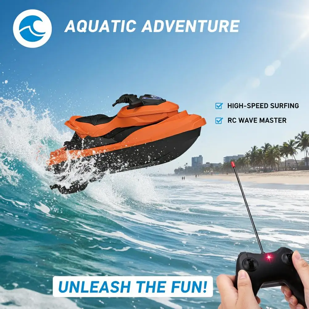 RC Speed Boat Waterproof Remote Control Electric Racing Yacht Toy - Image 2